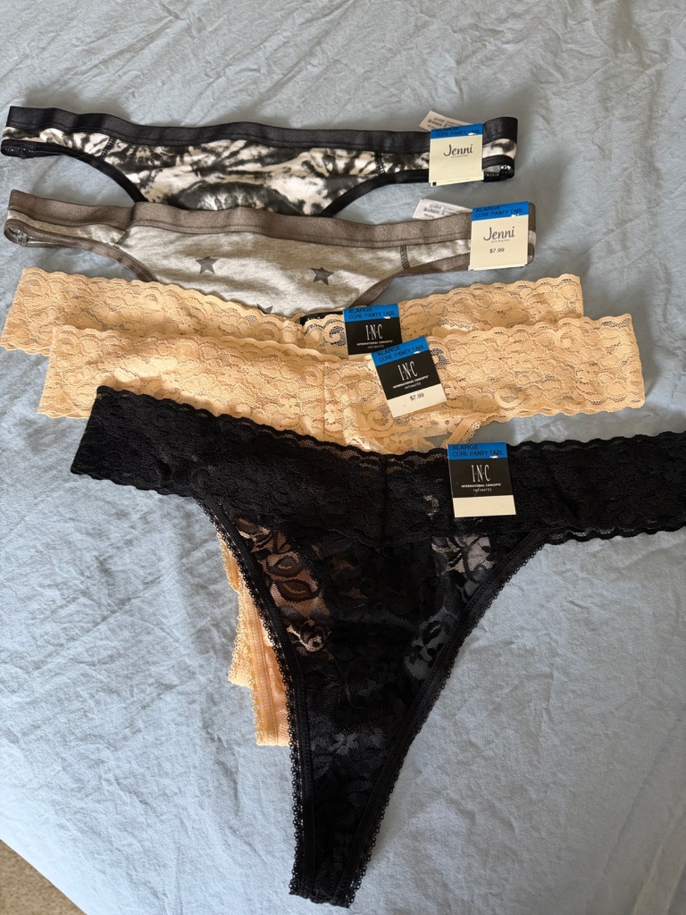 Lot of 5 Thongs XL.
